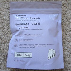 Frank Body Cacao Coffee Scrub Exfoliator 7.05 oz.